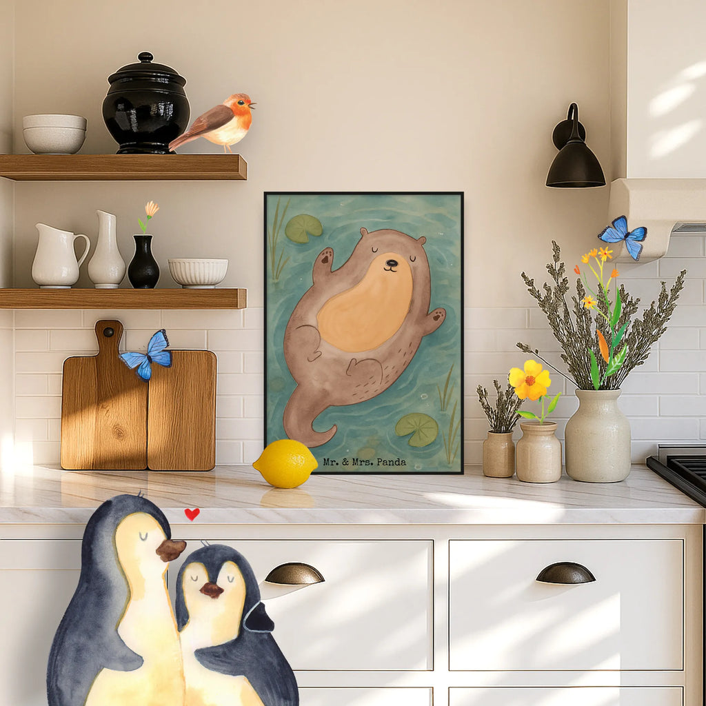 Plakat wydra Przytulić Design Kuna, wydra, morska wydra