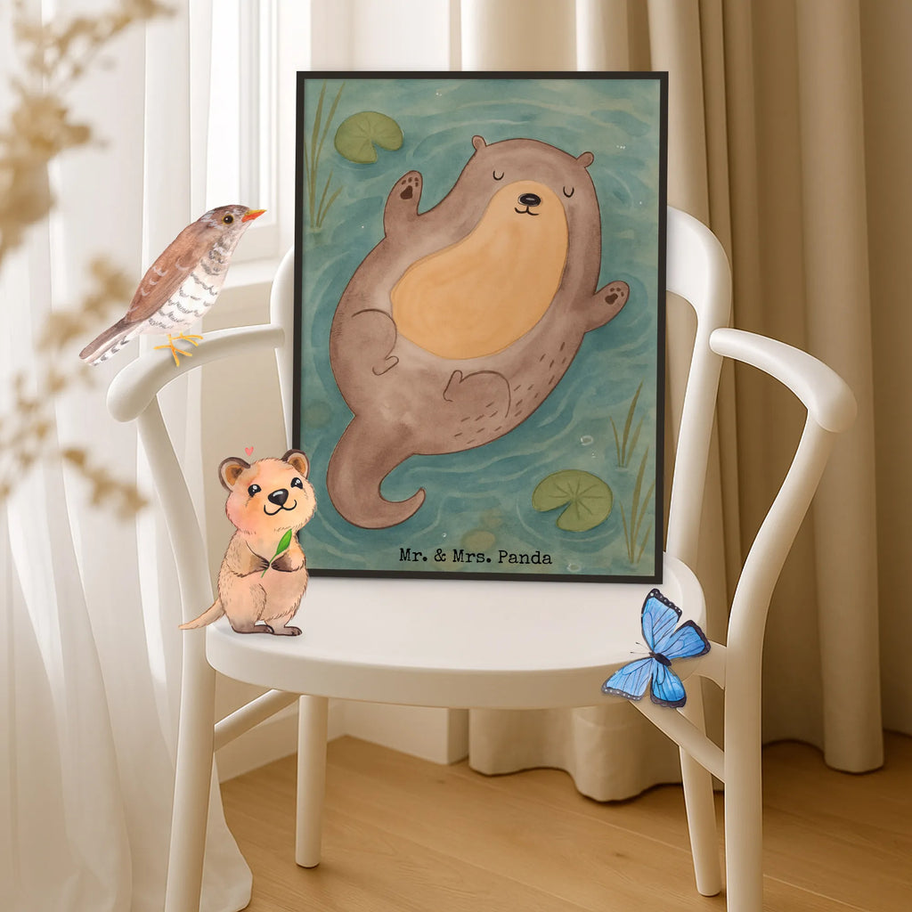 Plakat wydra Przytulić Design Kuna, wydra, morska wydra