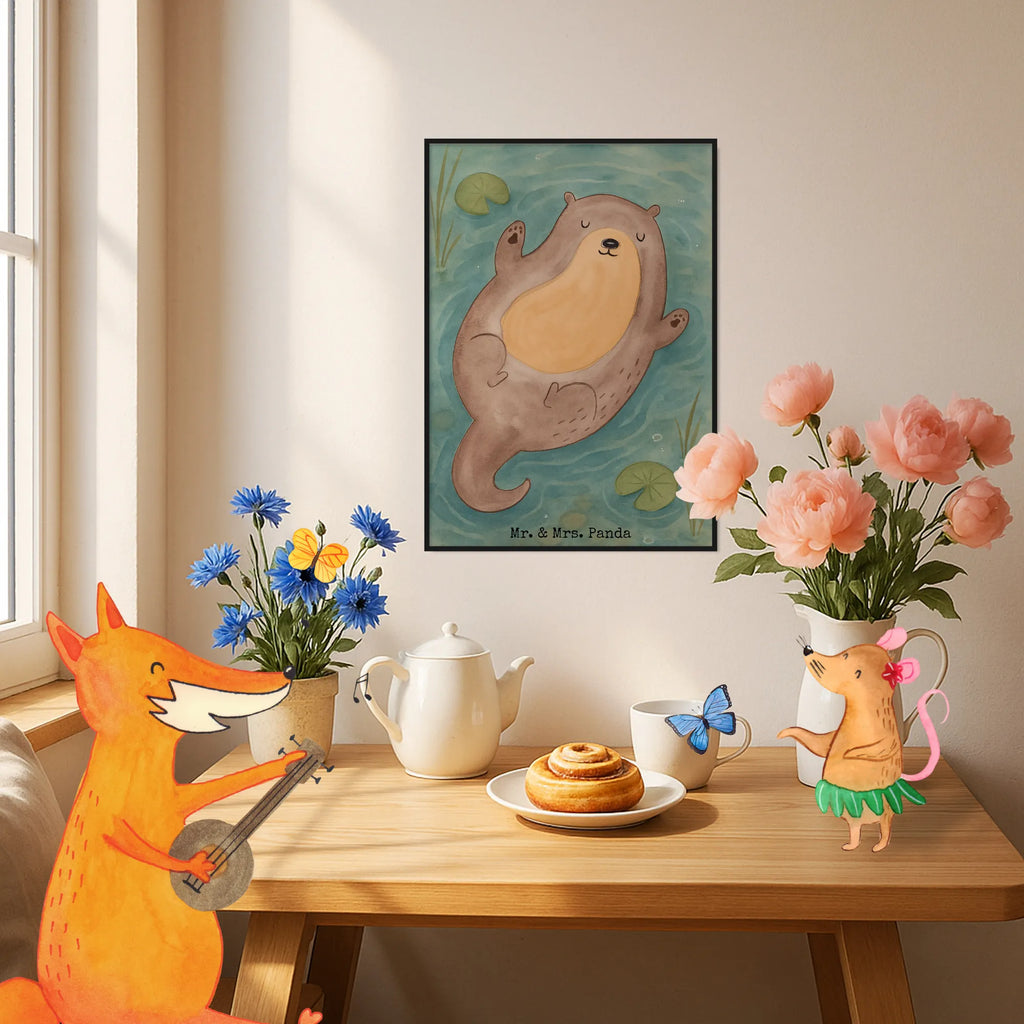 Plakat wydra Przytulić Design Kuna, wydra, morska wydra