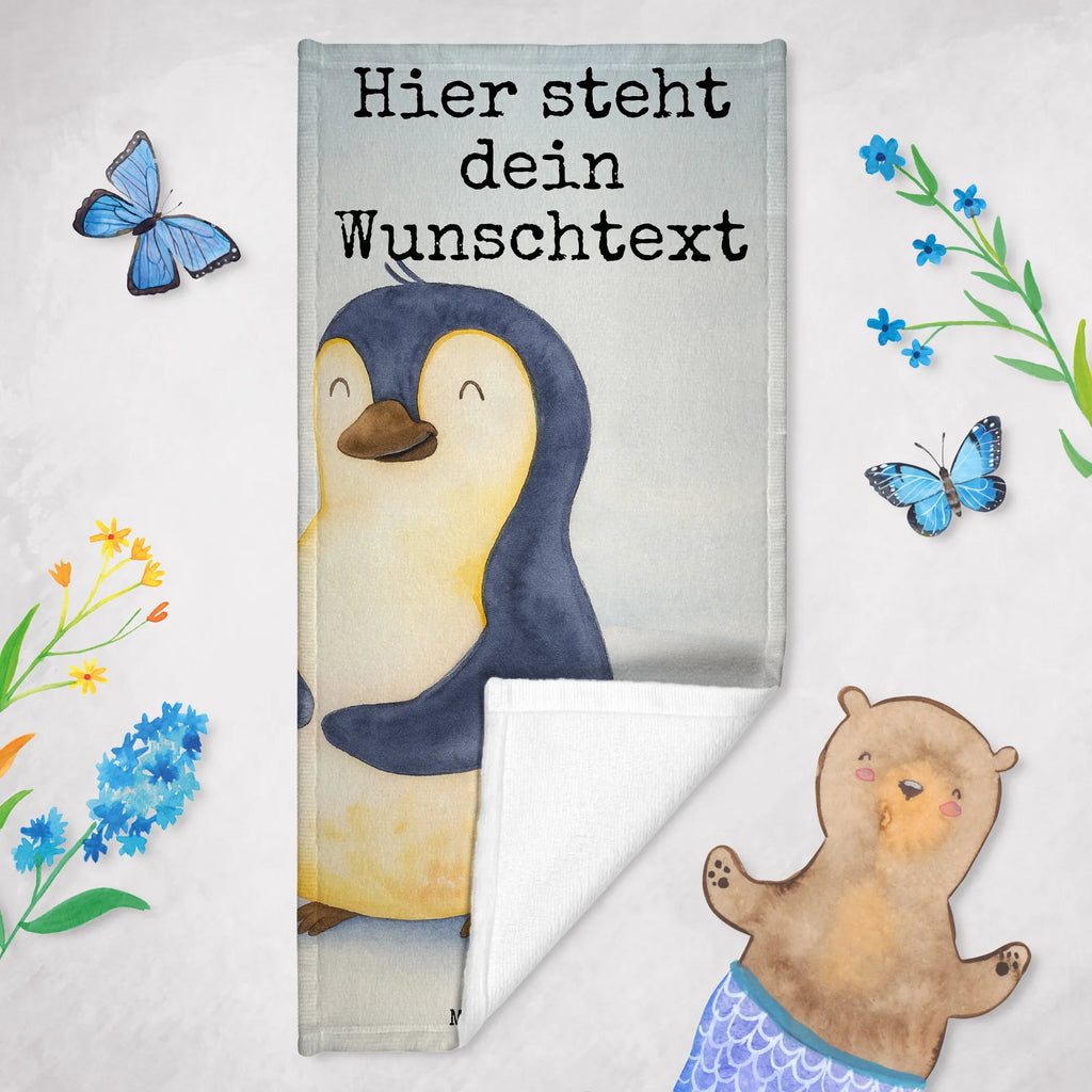 Personalisiertes Badehandtuch Pinguin Diät Design Personalisiertes Badetuch, Strandtuch mit Namen, Kinder Handtuch mit Namen, Saunatuch mit Namen, Duschtuch mit Namen, Personalisiertes Handtuch, Badetuch mit Namen, Pinguin, Abspecken, Abnehmen, Selbstrespekt, Motivation, Selbstliebe, Gewicht, Pinguine, Körperliebe, Diät