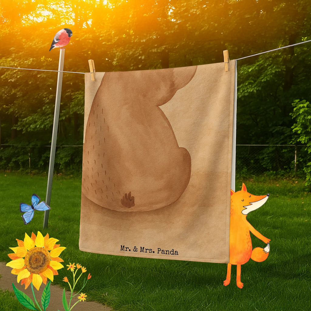 Badehandtuch Bär Schulterblick Design Duschtuch, Badetuch, Strandtuch, Saunatuch, Kinder Handtuch, Bär, Teddy, Teddybär, Selbstachtung, Weltansicht, Motivation, Bären, Bärenliebe, Weisheit