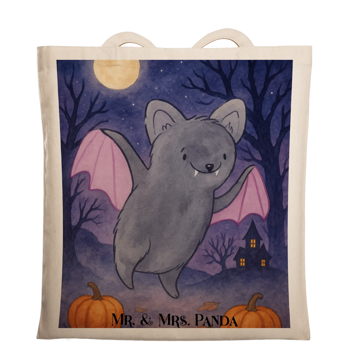 Tote bag Bat Frighten Design shopping bag, cotton bag, jute bag, pouch, shopper, cloth bag, bag, shoulder bag, Carrier bag, Halloween, decoration, Martin singing, decor, gifts, giving