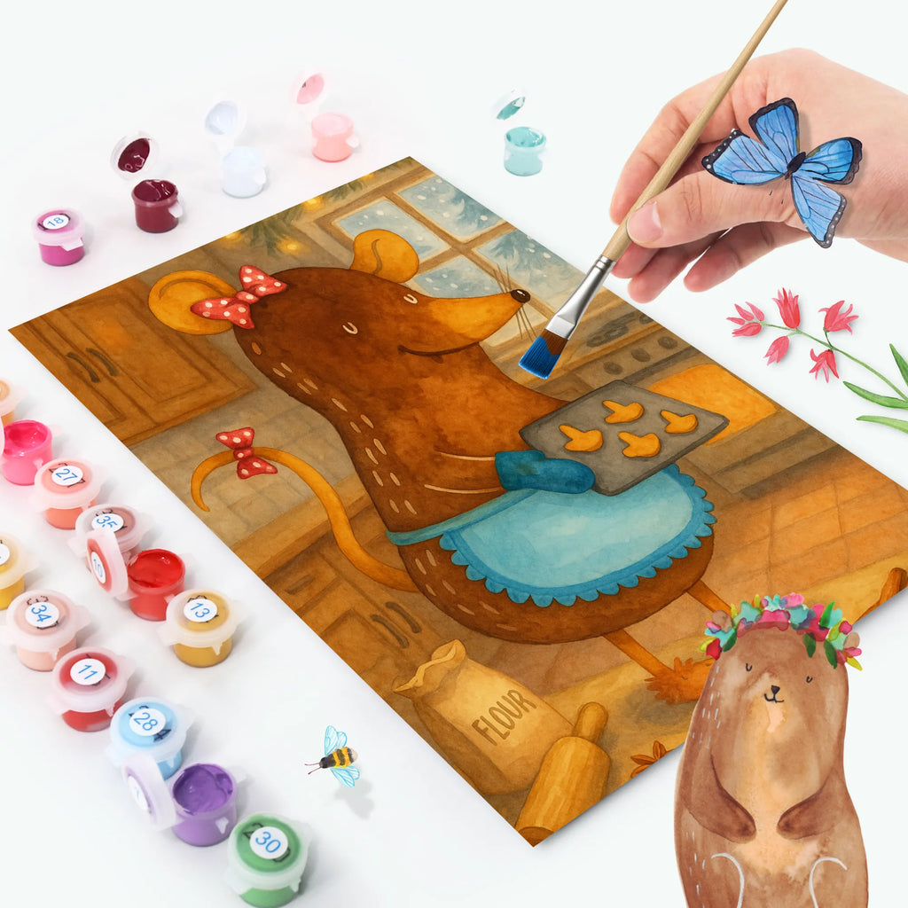 Paint by Numbers Mouse Cookies Design Winter, Christmas, Christmas time, snow, cookies, baking, christmas cookies, christmas, christmas baking, chaosqueen, mouse, winter