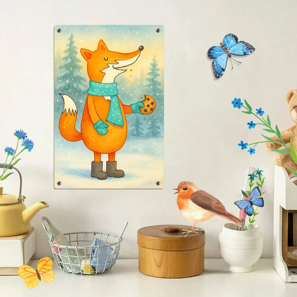 Malen nach Zahlen Metallschild Fuchs Keks Design Kreativität, Ausmalbild, Bastelidee, Kunstwerk, Malen, Malen nach Zahlen, Baseln, Künstler, DIY, Fuchs, Backen Spruch, Plätzchen, Küche Deko, Füchse, Winter, Liebe, Kekse, Weihnachtszeit