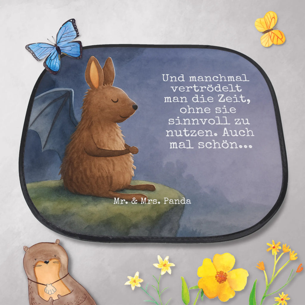 Osłona przeciwsłoneczna do samochodu Nietoperz siedzenie Design Motywy zwierzęce, dobra energia, zabawne powiedzonka, zwierzęta