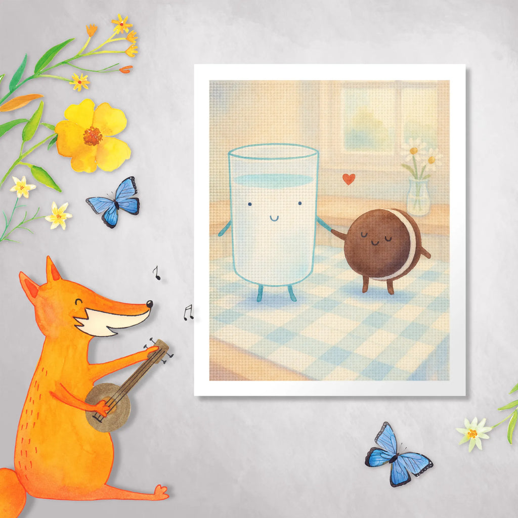 Diamond Painting milk biscuit Design small animals, cute, funny, cute animal motives, hand drawn, small world, funny sayings, good mood, happy, gifts, gift ideas, special gifts, animal lover, card, motif sweet, coffee, Milk, cookie, biscuit, invitation breakfast, cookies, romantic, perfect couple, milk