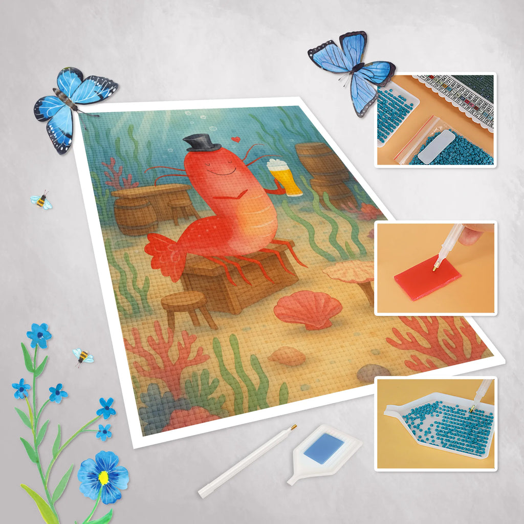 Diamond Painting lobster Wheat Design Diamond Painting, Kristallbild, Kreativität, DIY, Meerestiere, Meer, Urlaub, Kochen, Garnelen, Wirtschaft, Bier, Männerhaushalt, Kneipe, Junggeselle, Garnele, Gasthaus, Bierliebhaber, Junggesellin