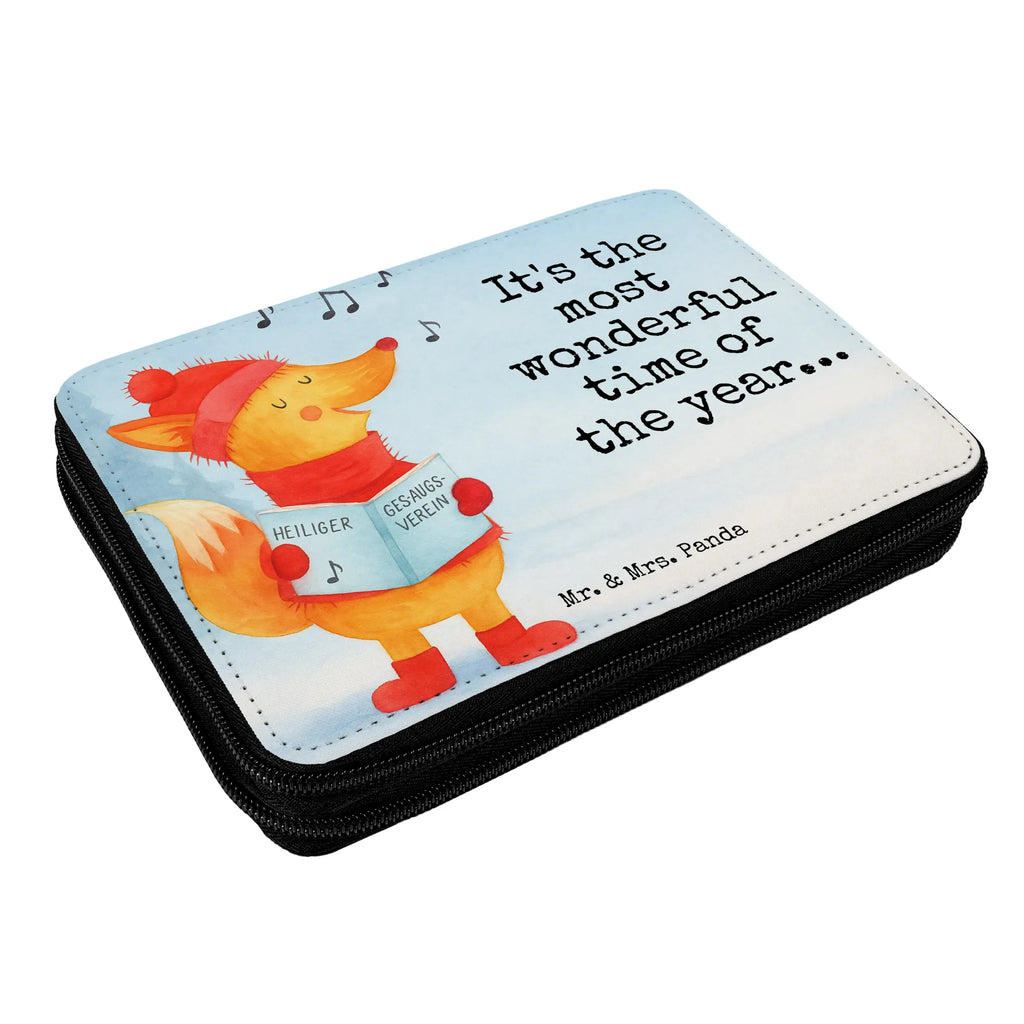Piórnik lis Śpiewak Design Federmäppchen, Federmappe, Einschulung, Grundschule, Schüler, Motiv, Geschenk, Federmäppchen bedruckt, Federmappe Einschulung, Schülerin, Kind, Stifte Etui, Schule, Kinder Federmappe, Stiftetasche, Stifterolle, Büro Stifte Etui, Bestückte Federmappe, Winter, Weihnachten, Weihnachtsdeko, Nikolaus, Advent, Heiligabend, Wintermotiv, Weihnachtslieder, Füchse, Sänger, Fuchs, Geschenk Sänger, Singen