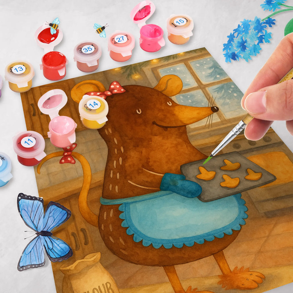 Paint by Numbers Mouse Cookies Design Winter, Christmas, Christmas time, snow, cookies, baking, christmas cookies, christmas, christmas baking, chaosqueen, mouse, winter