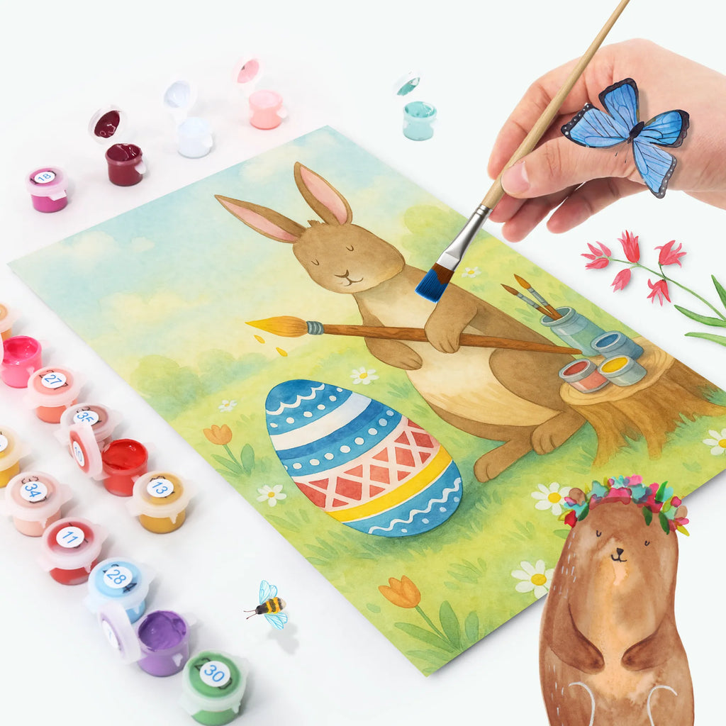 Paint by Numbers Hare painting eggs Design Kreativität, Malen, DIY, Kunstwerk, Baseln, Ausmalbild, Bastelidee, Malen nach Zahlen, Künstler, Ostern, Osterhase, Ostergeschenke, Osternest, Osterdeko, Geschenke zu Ostern, Ostern Geschenk, Ostergeschenke Kinder, Ostern Kinder, Eiermalen, Ostergrüße, Kaninchen, bemalte Ostereier, Frohe Ostern, Hase, Osterei, Osterblume
