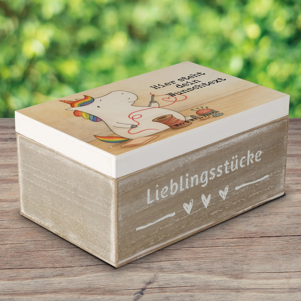 Personalizowane drewniane pudełko Jednorożec krawcowa Design Jednorożec, jednorożce, dekoracje jednorożca, jednorożec