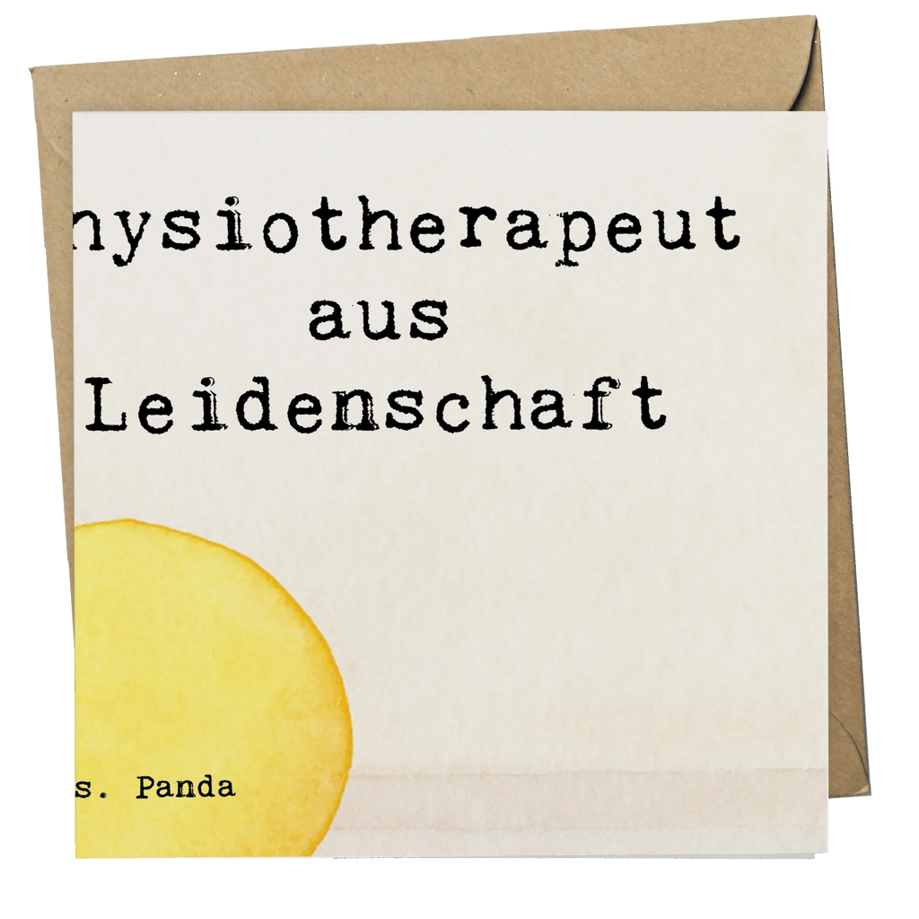 Deluxe Card Physiotherapist Passion Design gift, gift idea, best, farewell gift, passing exam, anniversary, retirement, promotion, job start, sayings, funny, profession