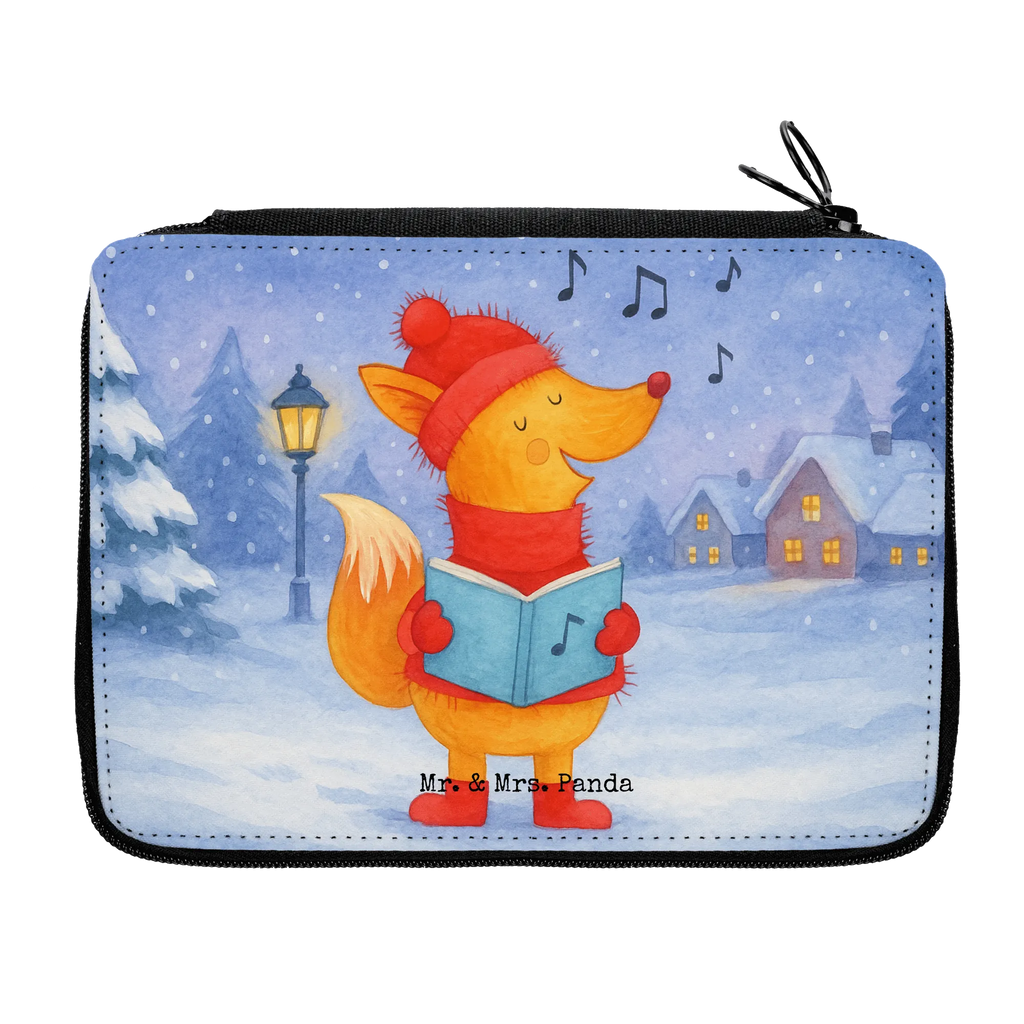 Piórnik lis Śpiewak Design Federmäppchen, Federmappe, Einschulung, Grundschule, Schüler, Motiv, Geschenk, Federmäppchen bedruckt, Federmappe Einschulung, Schülerin, Kind, Stifte Etui, Schule, Kinder Federmappe, Stiftetasche, Stifterolle, Büro Stifte Etui, Bestückte Federmappe, Winter, Weihnachten, Weihnachtsdeko, Nikolaus, Advent, Heiligabend, Wintermotiv, Weihnachtslieder, Füchse, Sänger, Fuchs, Geschenk Sänger, Singen