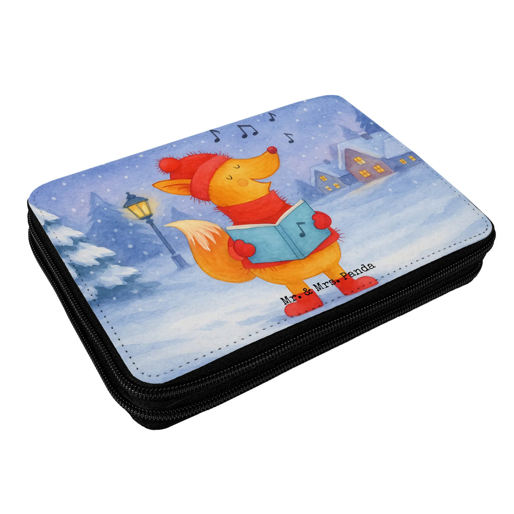 Piórnik lis Śpiewak Design Federmäppchen, Federmappe, Einschulung, Grundschule, Schüler, Motiv, Geschenk, Federmäppchen bedruckt, Federmappe Einschulung, Schülerin, Kind, Stifte Etui, Schule, Kinder Federmappe, Stiftetasche, Stifterolle, Büro Stifte Etui, Bestückte Federmappe, Winter, Weihnachten, Weihnachtsdeko, Nikolaus, Advent, Heiligabend, Wintermotiv, Weihnachtslieder, Füchse, Sänger, Fuchs, Geschenk Sänger, Singen