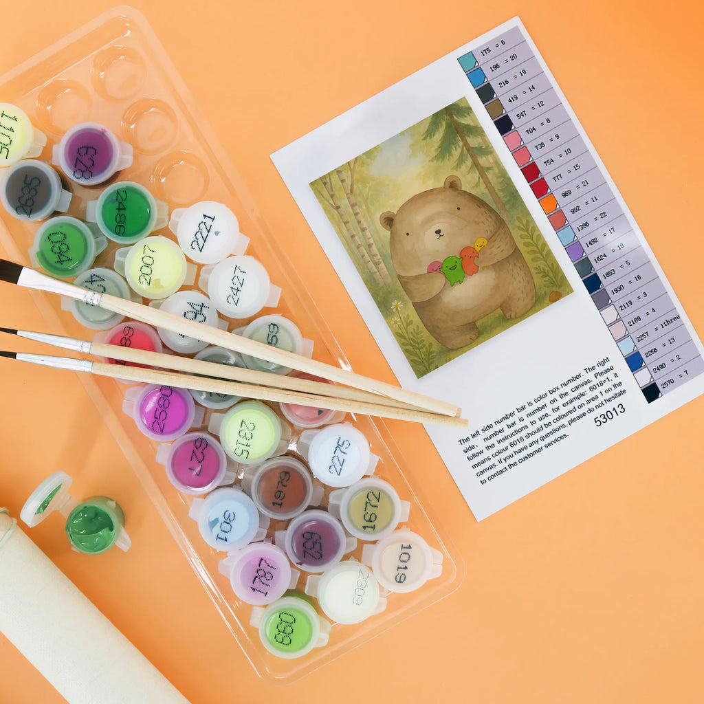 Malen nach Zahlen Bär Gefühl Design Malen, Kreativität, Künstler, Kunstwerk, Bastelidee, DIY, Ausmalbild, Malen nach Zahlen, Baseln, Bär, Teddy, Teddybär, Verrückt, Wahnsinn, Durchgedreht