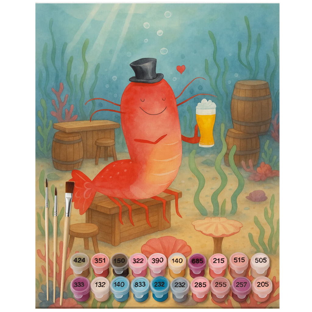 Paint by Numbers lobster Wheat Design Seafood, aquatic animals, ocean, sea, fish, shells, corals, reef, whale, narwhal, sea urchin, lobster, platypus, turtle, manatee, crocodile, orca, shrimp, gifts for seafood lovers, water world, underwater animals, underwater world, vacation, deep sea, seafood fans, gift ideas, seafood decoration, seafood posters, bachelorette, restaurant, beer lover, cooking, inn, men's household, pub, economy, bachelor, beer