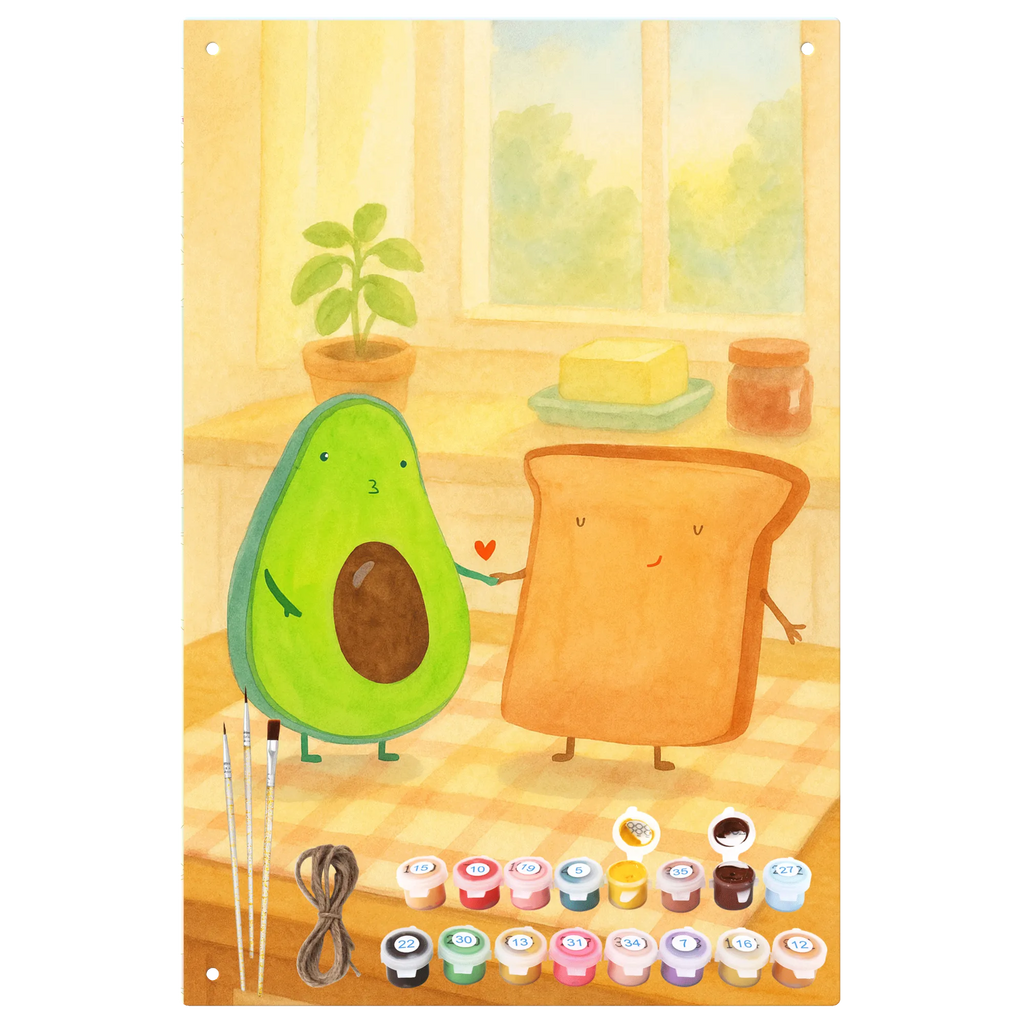 Paint by Numbers Metal Sign avocado toast Design avocado, vegetables, Anniversary, Girlfriend, Engagement, Couple, Lovers, Toast, Engagement party, Wedding gift, Toast bread, Avocado, Wedding, Anniversary gift, Friend