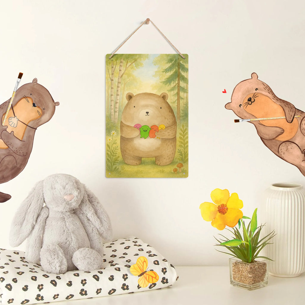 Paint by Numbers Metal Sign bear Feeling Design bear, teddy, teddy bear, cuddly toy, Madness, Bear