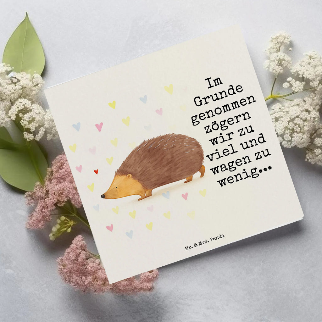 Karta Deluxe jeż serca Design Karte, Grußkarte, Klappkarte, Einladungskarte, Glückwunschkarte, Hochzeitskarte, Geburtstagskarte, Hochwertige Grußkarte, Hochwertige Klappkarte, Tiermotive, Gute Laune, lustige Sprüche, Tiere, Liebe, Herz, Herzen, Igel, Vertrauen, Kuss, Leben