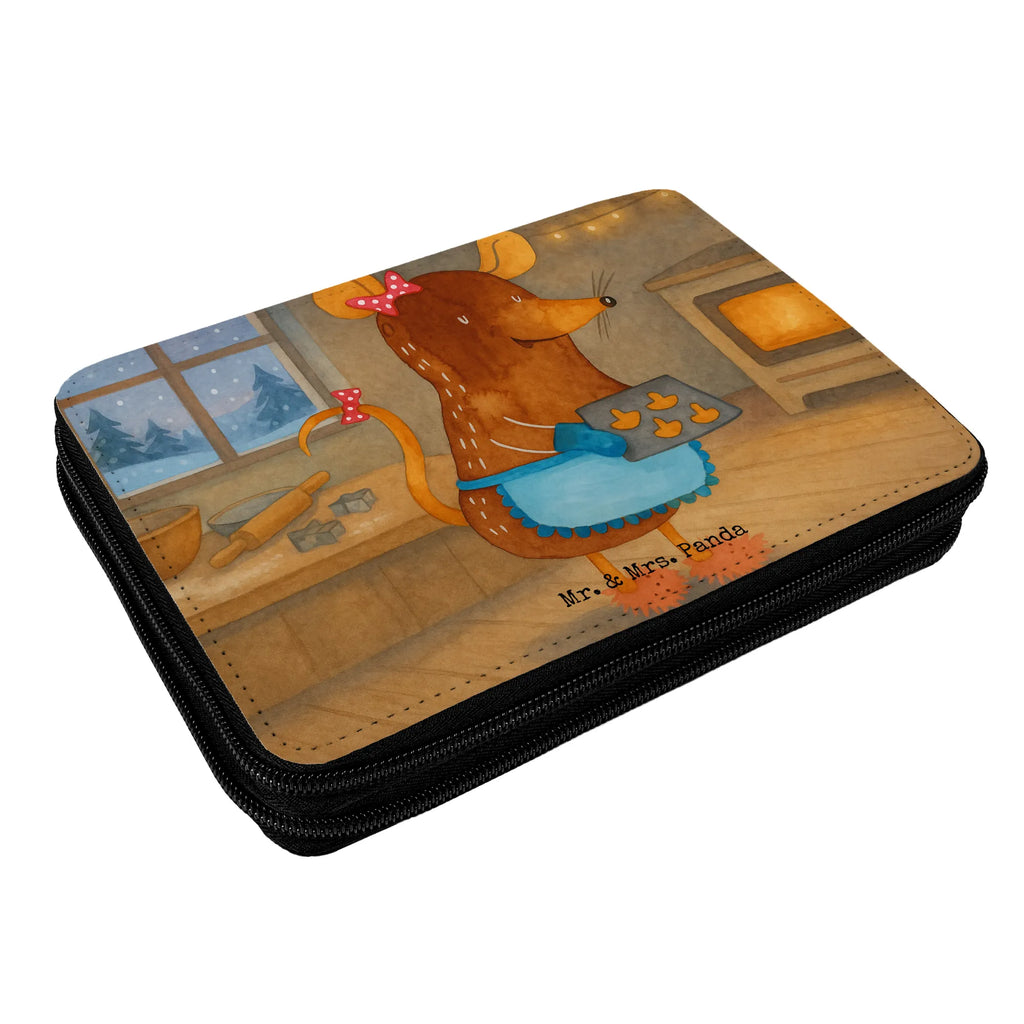 Leather folder Mouse Cookies Design motif, pupil, pencil case, gift, primary school, pencil bag, school, enrolment, pen roll, child, Winter, Christmas, Christmas time, snow, cookies, chaosqueen, christmas baking, mouse, christmas cookies, winter, christmas, baking