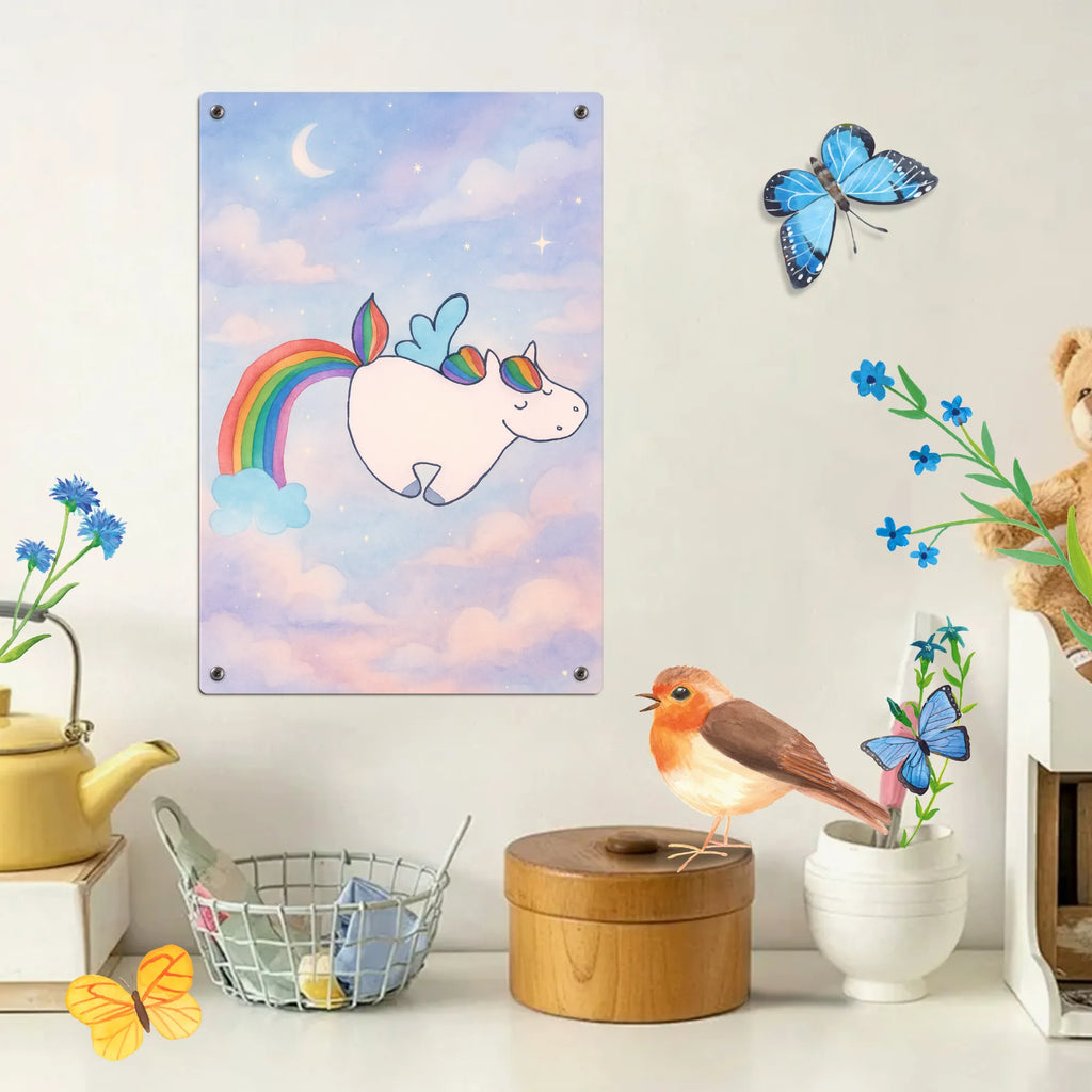 Paint by Numbers Metal Sign unicorn Pegasus Design unicorn, unicorns, pegasus, playing, Unicorn, rainbow, saying fun, unicorn love, glitter, growing up, reality