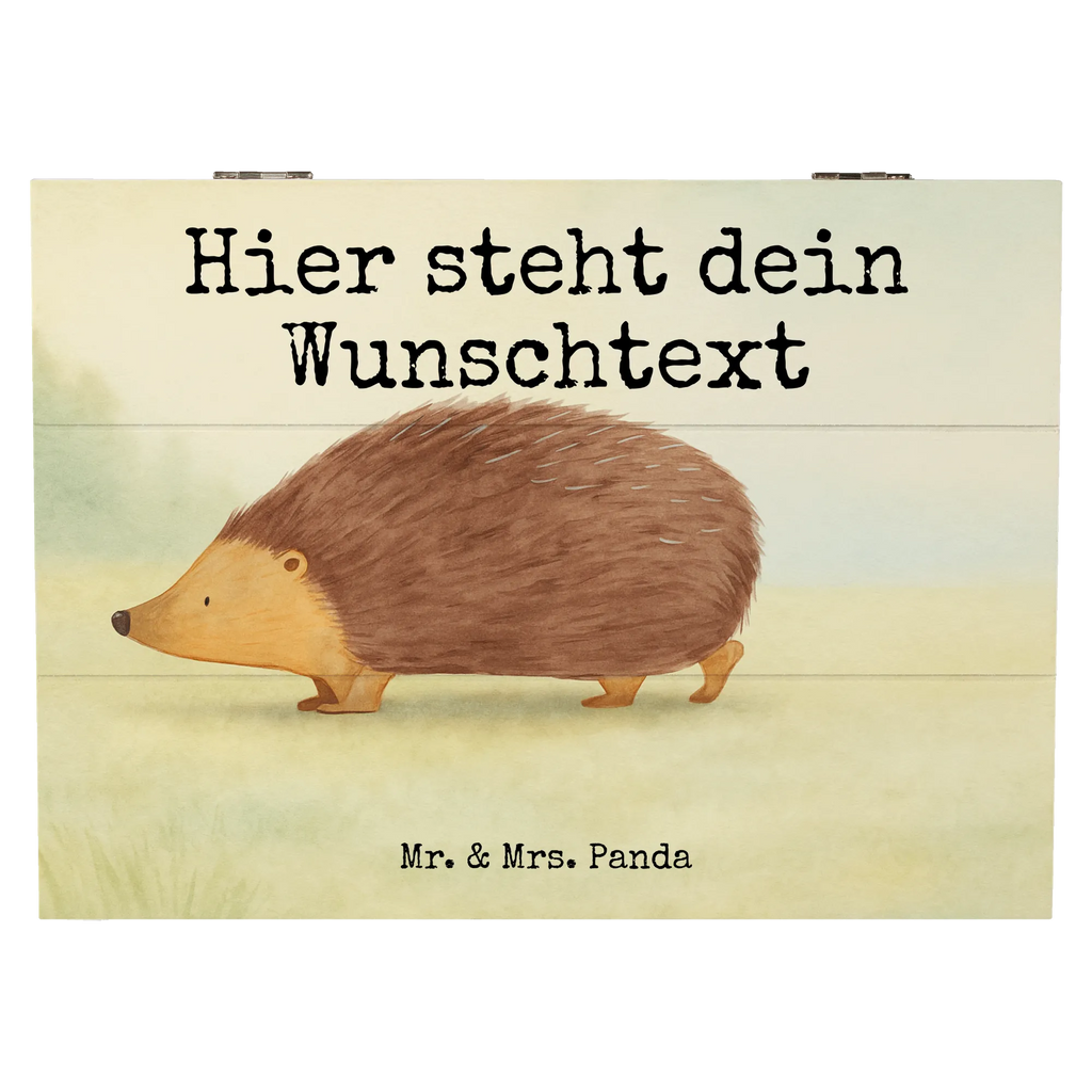 Personalizowane drewniane pudełko jeż serca Design Motywy zwierzęce, dobra energia, zabawne powiedzonka, zwierzęta