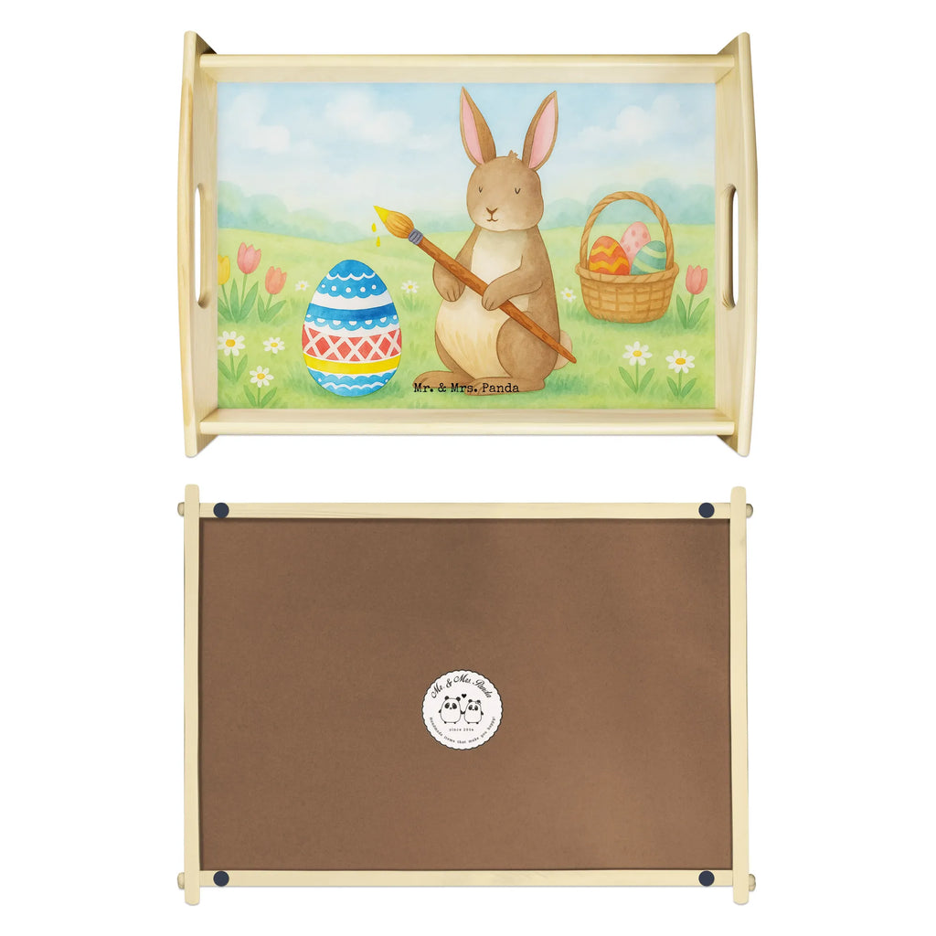Serving tray Hare painting eggs Design serving tray, kitchen tray, wooden tray, tray, breakfast tray, Easter, Easter bunny, Easter greetings, painted Easter eggs, Easter flower, Happy Easter, rabbit, egg painting, Easter egg