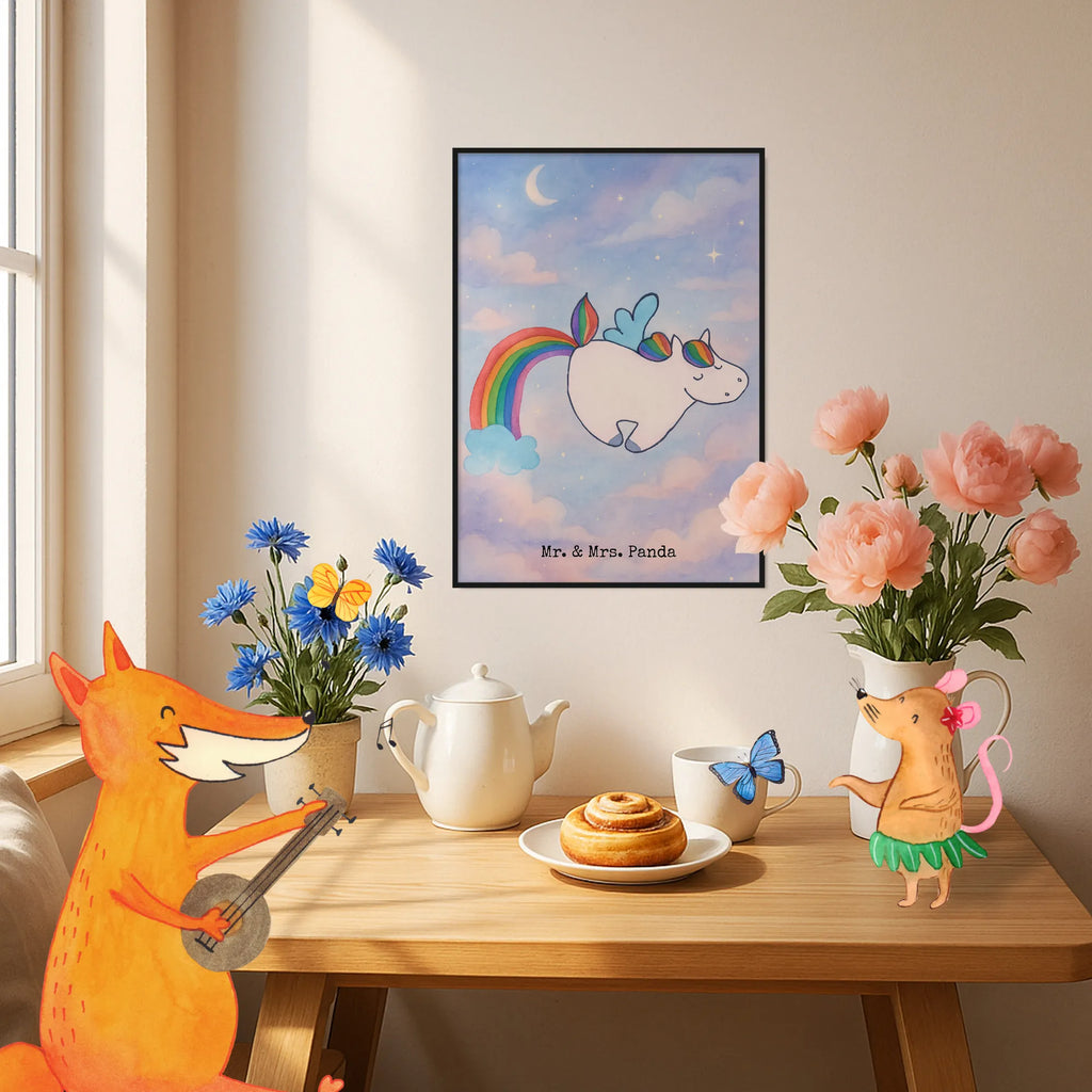 Plakat jednorożec Latający koń Design Jednorożec, jednorożce, dekoracje jednorożca, jednorożec