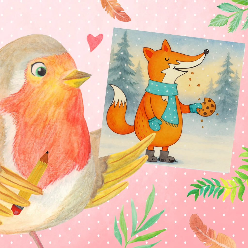 Deluxe Karte Fuchs Keks Design Klappkarte, Hochzeitskarte, Hochwertige Klappkarte, Geburtstagskarte, Einladungskarte, Karte, Glückwunschkarte, Hochwertige Grußkarte, Grußkarte, Fuchs, Winter, Küche Deko, Weihnachtszeit, Backen Spruch, Plätzchen, Kekse, Liebe, Füchse