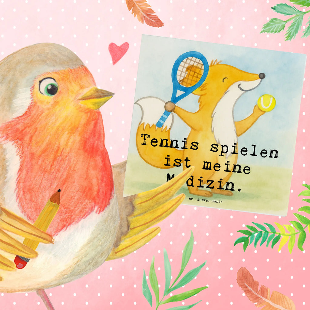 Deluxe Karte Fuchs Tennis spielen Design Grußkarte, Karte, Einladungskarte, Hochzeitskarte, Hochwertige Grußkarte, Klappkarte, Geburtstagskarte, Hochwertige Klappkarte, Glückwunschkarte, Geschenk, Sport, Sportart, Hobby, Schenken, Danke, Dankeschön, Auszeichnung, Gewinn, Sportler, Tennisclub, Tennis spielen, Tennis Turnier, Ballsportart, Tennisverein