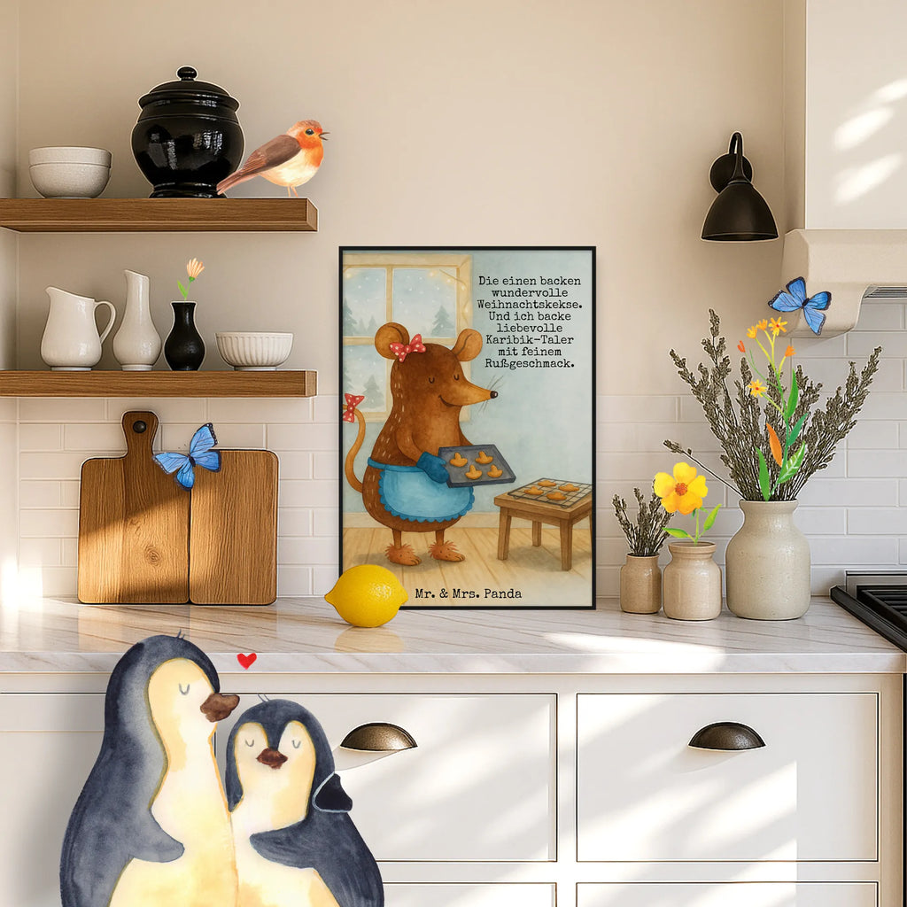 Poster Maus Kekse Design Bild, Kunstdruck, Küchenposter, Wanddekoration, Wanddeko Bild, Designposter, Wandposter, Mr. & Mrs. Panda Poster, Handgemaltes Poster, Kinderposter, Wanddeko, Raumdekoration, Posterdruck, Poster, Winter, Weihnachten, Weihnachtsdeko, Nikolaus, Advent, Heiligabend, Wintermotiv, Kekse, Weihnachtsbäckerei, Plätzchen, Weihnachtskekse, backen, Chaosqueen, Maus