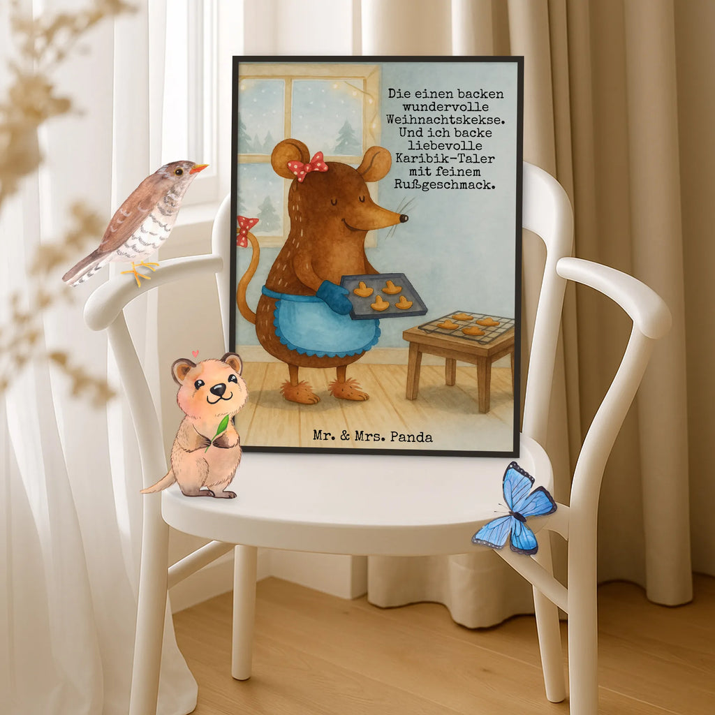 Poster Maus Kekse Design Bild, Kunstdruck, Küchenposter, Wanddekoration, Wanddeko Bild, Designposter, Wandposter, Mr. & Mrs. Panda Poster, Handgemaltes Poster, Kinderposter, Wanddeko, Raumdekoration, Posterdruck, Poster, Winter, Weihnachten, Weihnachtsdeko, Nikolaus, Advent, Heiligabend, Wintermotiv, Kekse, Weihnachtsbäckerei, Plätzchen, Weihnachtskekse, backen, Chaosqueen, Maus
