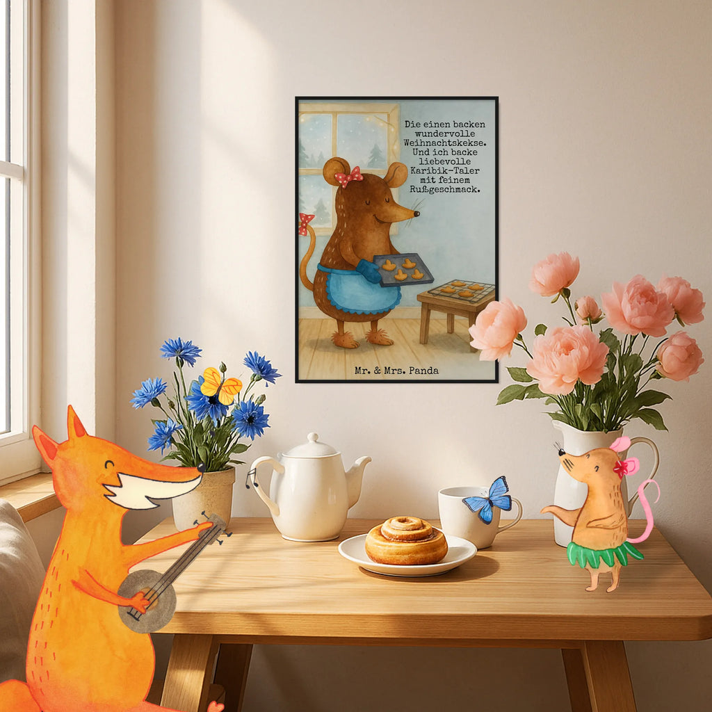 Poster Maus Kekse Design Bild, Kunstdruck, Küchenposter, Wanddekoration, Wanddeko Bild, Designposter, Wandposter, Mr. & Mrs. Panda Poster, Handgemaltes Poster, Kinderposter, Wanddeko, Raumdekoration, Posterdruck, Poster, Winter, Weihnachten, Weihnachtsdeko, Nikolaus, Advent, Heiligabend, Wintermotiv, Kekse, Weihnachtsbäckerei, Plätzchen, Weihnachtskekse, backen, Chaosqueen, Maus