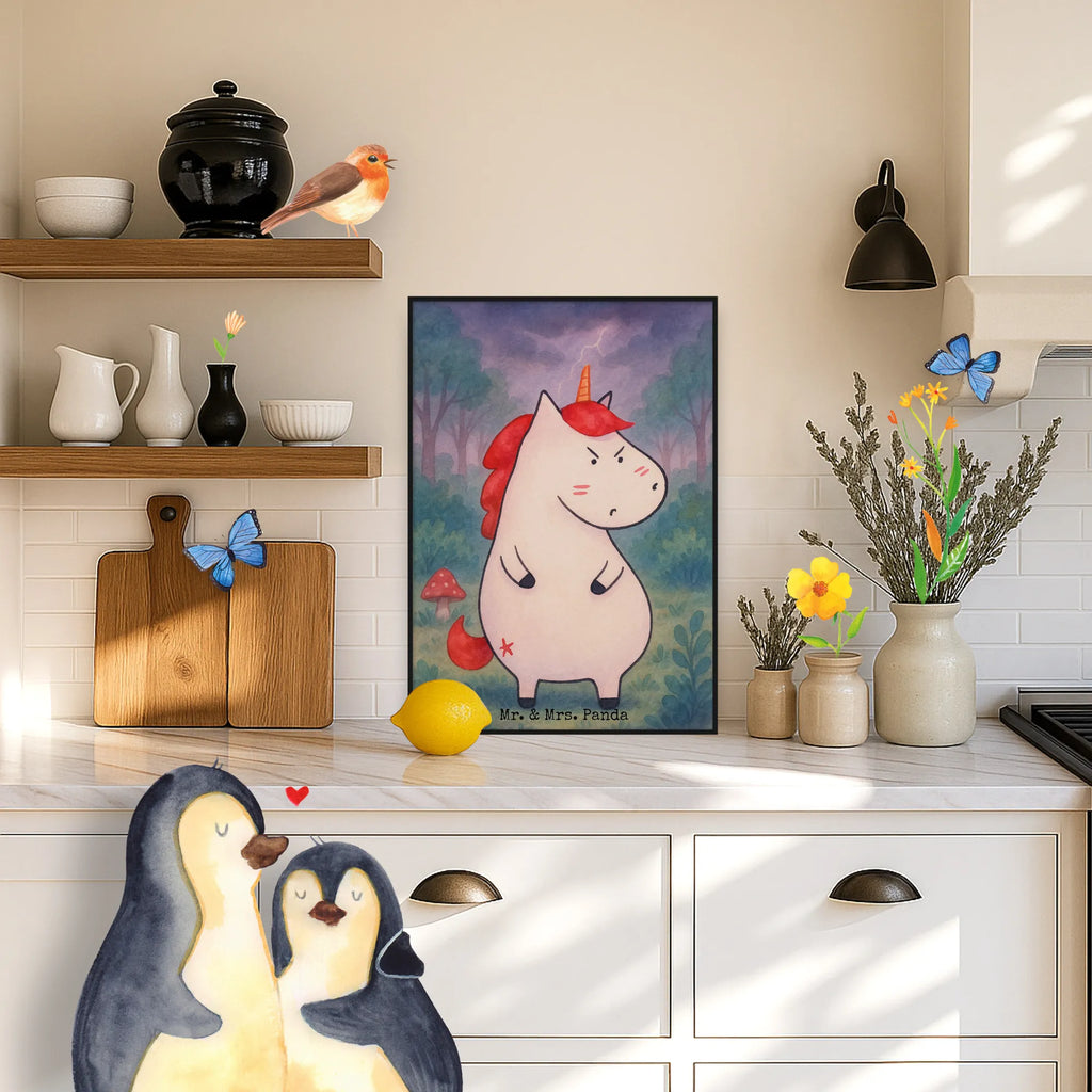 Plakat Jednorożec gniew Design Jednorożec, jednorożce, dekoracje jednorożca, jednorożec