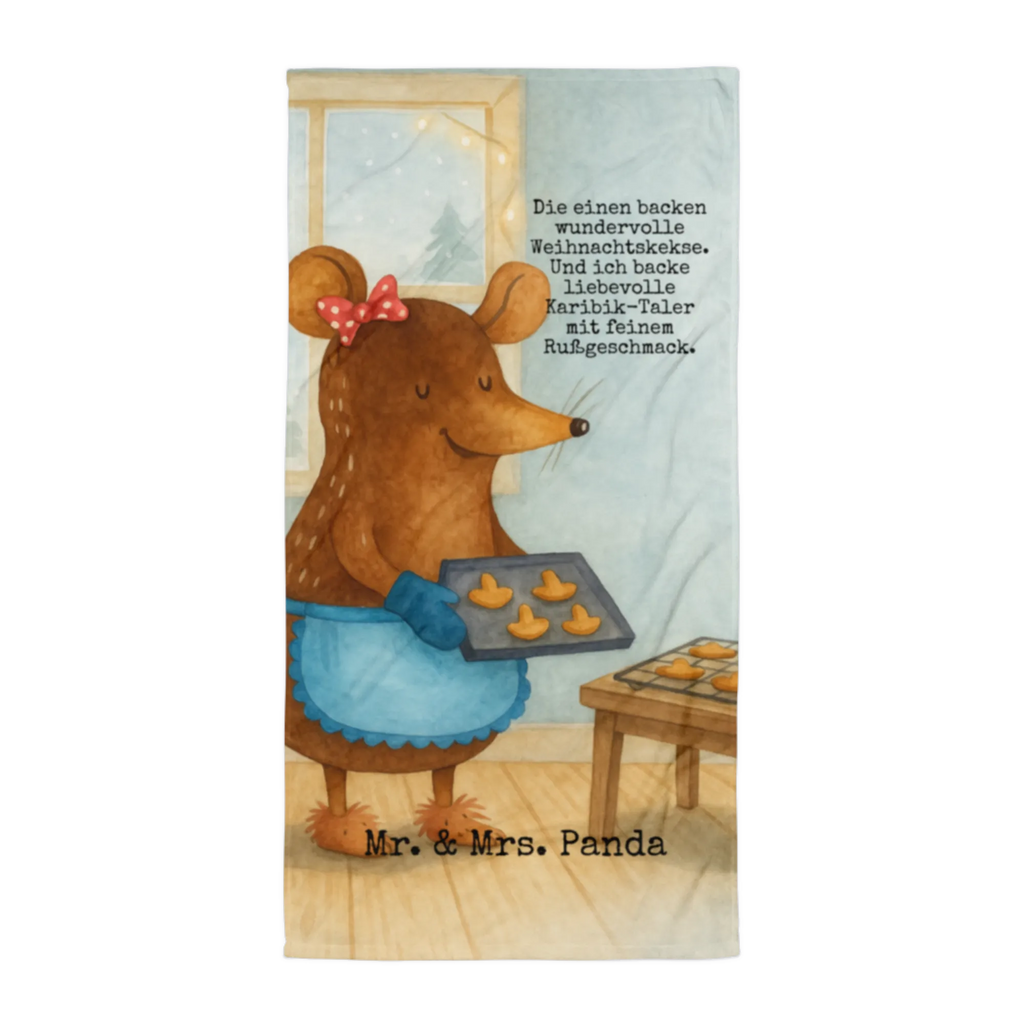 XL ręcznik kąpielowy Mysz ciastka Design Zima, Boże Narodzenie, dekoracje świąteczne, Mikołaj, Adwent, Wigilia, zimowy motyw
