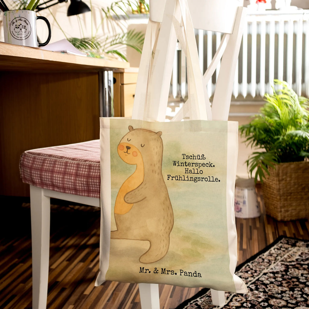 Tragetasche Otter Bauch Design Stoffbeutel, Laptoptasche, Einkaufstüte, Schultertasche, Einkaufstasche, Jutetasche, Shopper, Beutel, Umhängetasche, Tasche, Tragetasche, Stofftasche, Badetasche, Beuteltasche, Jutebeutel, Strandtasche, Otter, Fischotter, Seeotter, Otter Seeotter See Otter