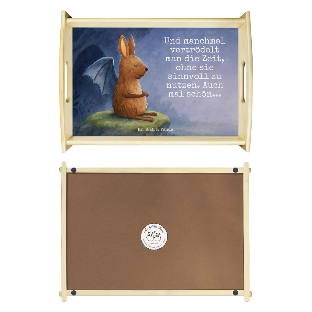 Serving tray bat Sit Design Serviertablett, Tablett, Holztablett, Küchentablett, Dekotablett, Frühstückstablett, Tiermotive, Gute Laune, lustige Sprüche, Tiere, Fledermaus, Fledermäuse, Motivation, entspannen