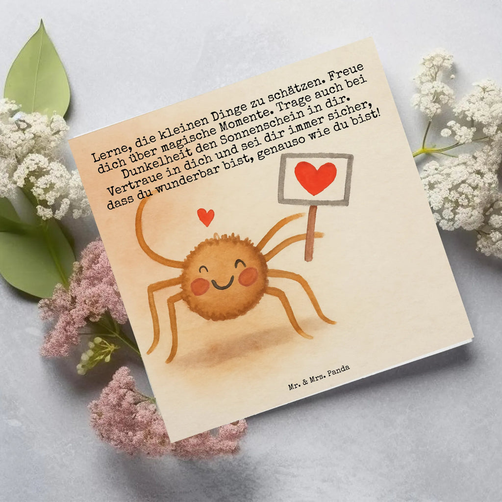 Karta Deluxe Pająk Agata Motywacja Design Karte, Grußkarte, Klappkarte, Einladungskarte, Glückwunschkarte, Hochzeitskarte, Geburtstagskarte, Hochwertige Grußkarte, Hochwertige Klappkarte, Spinne Agathe, Spinne, Agathe, Videos, Merchandise, Motivation, Glück, Liebe, Vertrauen, Dankeschön