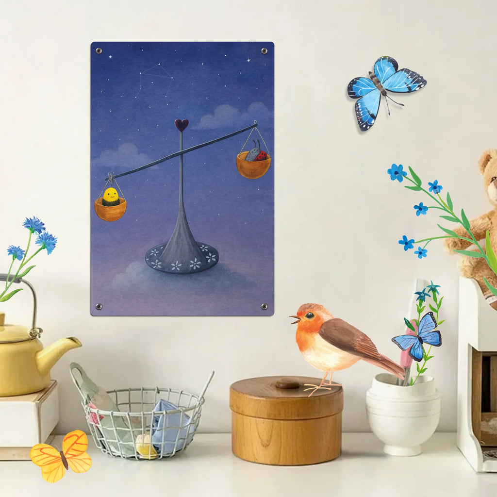 Paint by Numbers Metal Sign Star sign Scale Design constellations, birthdays, astrology, zodiac, date of birth, month of birth, birthday October, gift October, bumble bee, birthday September, balance, ladybird, Libra gift, Libra zodiac sign, bee, Libra, gift September