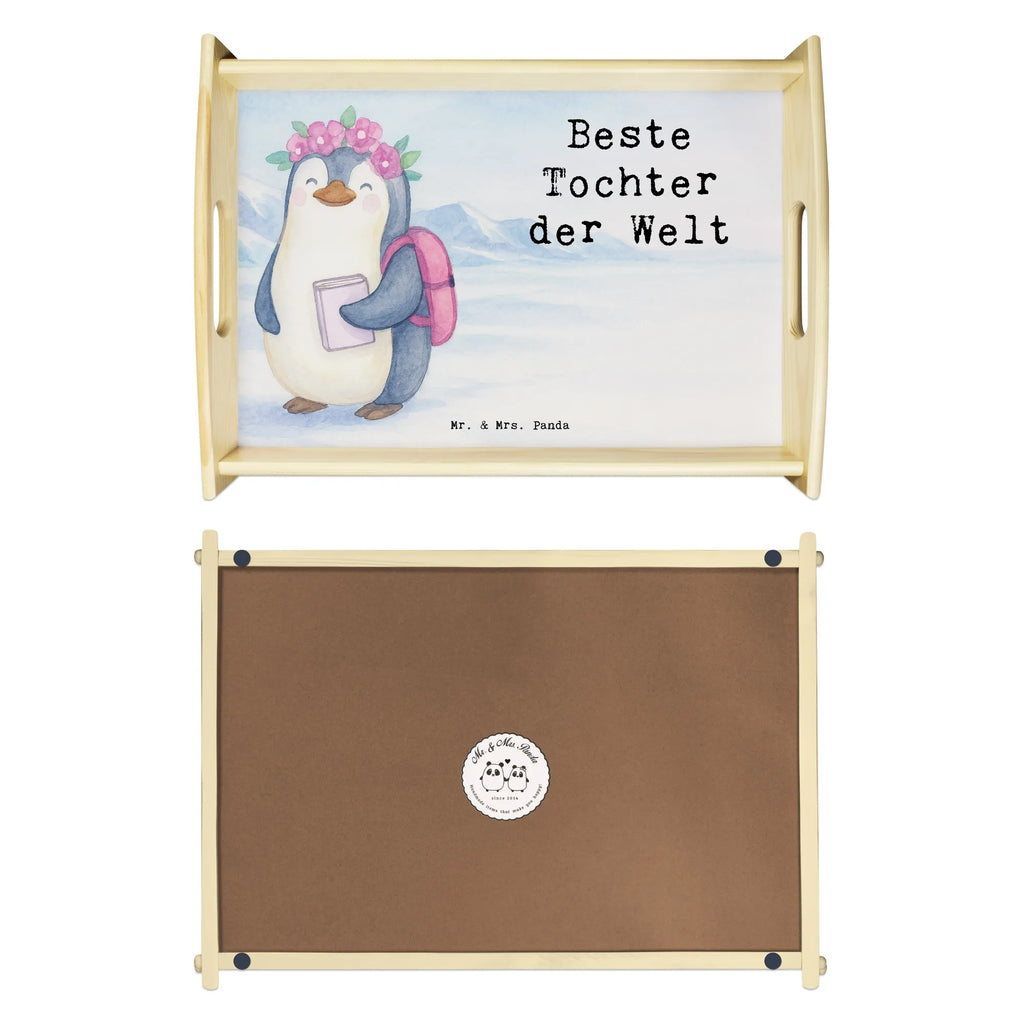 Serving tray penguin best daughter in the world Design tray, serving tray, breakfast tray, wooden tray, kitchen tray, for, thank you, gift, giving, birthday, birthday present, gift idea, souvenir, make you happy, gift tip, daughters, children, child, little daughter, birth, mother, daughter, family, little one, reward, father