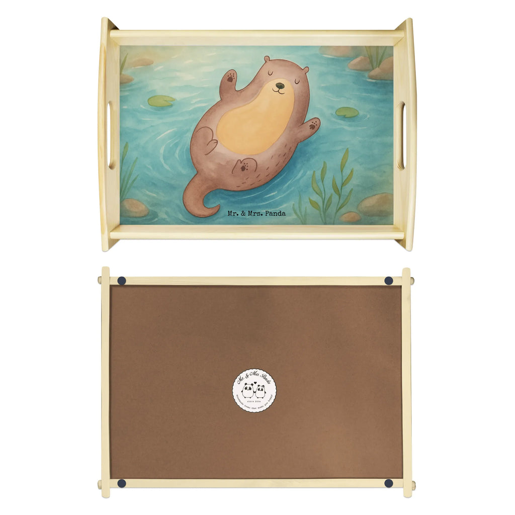 Serving tray otter Embrace Design tray, kitchen tray, breakfast tray, wooden tray, serving tray, otter, marten, sea otter, European otter, water mammal, aquatic animal, baby otter, predator, water, otter gifts, animal lover, gift ideas for animal lovers, animal, mammal, water animal, gifts for people in love, Otter Sea Otter Lake Otter