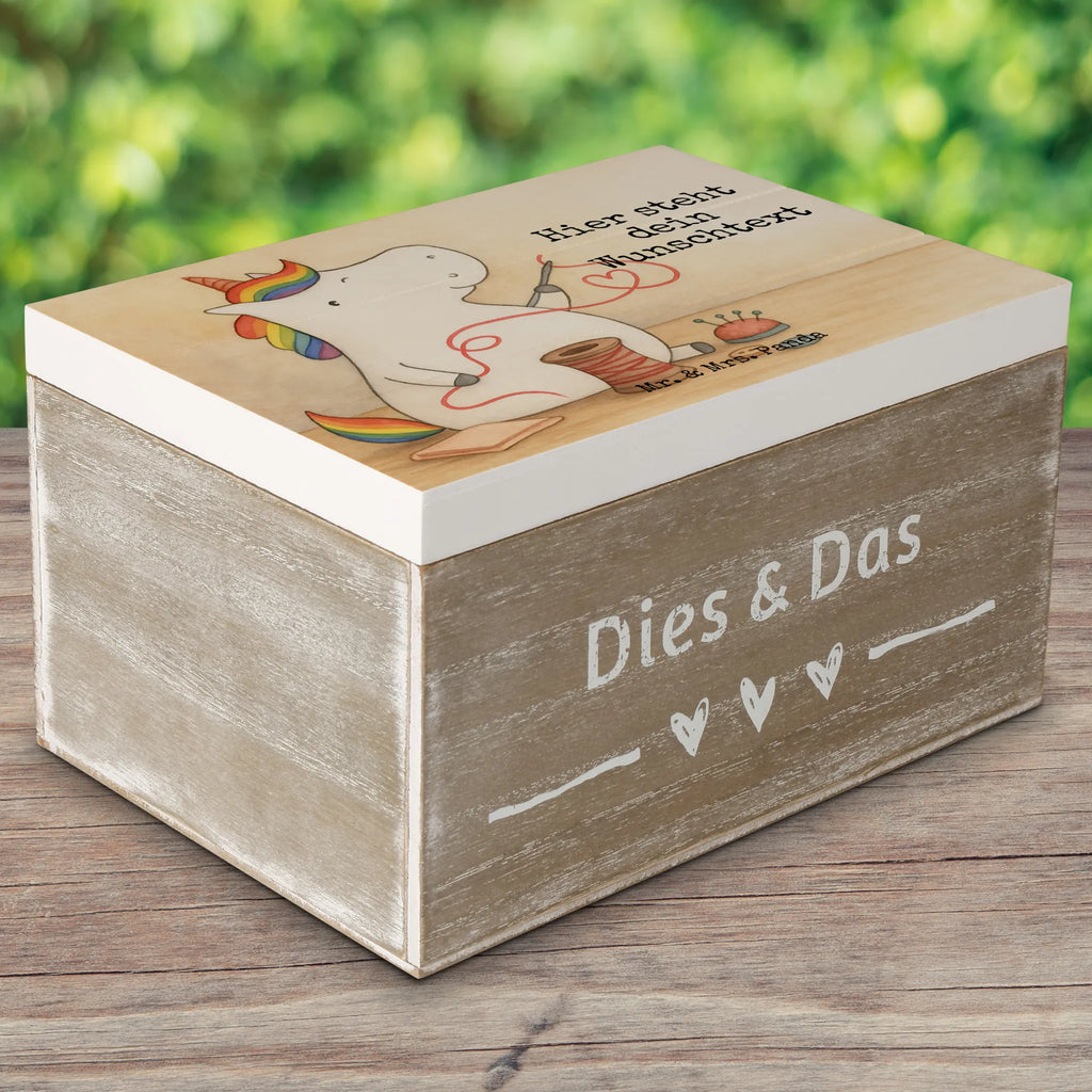 Personalizowane drewniane pudełko Jednorożec krawcowa Design Jednorożec, jednorożce, dekoracje jednorożca, jednorożec