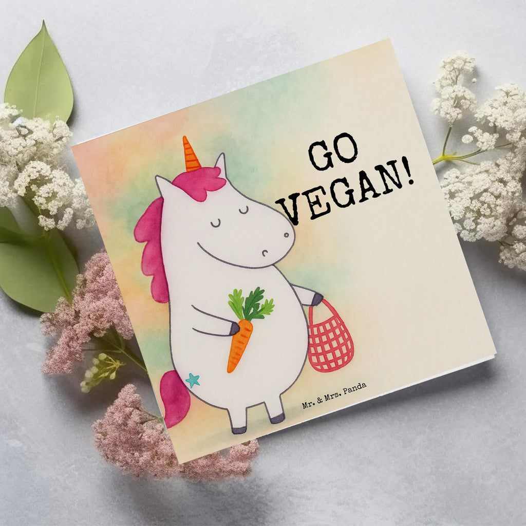 Deluxe Karte Einhorn Vegan Design Karte, Grußkarte, Klappkarte, Einladungskarte, Glückwunschkarte, Hochzeitskarte, Geburtstagskarte, Hochwertige Grußkarte, Hochwertige Klappkarte, Einhorn, Einhörner, Einhorn Deko, Unicorn, vegan, Gesund leben, Vegetariar, Rohkost, Gesund essen, Veganismus, Veganer