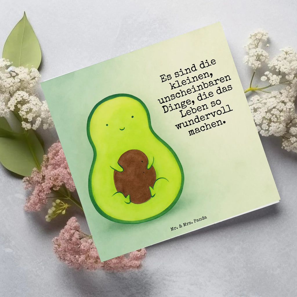Deluxe Karte Avocado Kern Design Karte, Grußkarte, Klappkarte, Einladungskarte, Glückwunschkarte, Hochzeitskarte, Geburtstagskarte, Hochwertige Grußkarte, Hochwertige Klappkarte, Avocado, Veggie, Vegan, Gesund, Avokado, Avocadokern, Kern, Pflanze, Spruch Leben