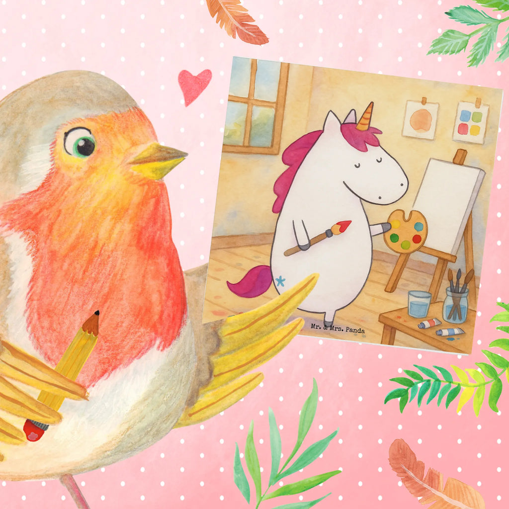 Deluxe Card unicorn Artist Design unicorn, unicorns, Painting, Unicorn, Artist, Pen, Artist present, Drawing, Gift, Brush, Painter gift, English, World, Artist gift