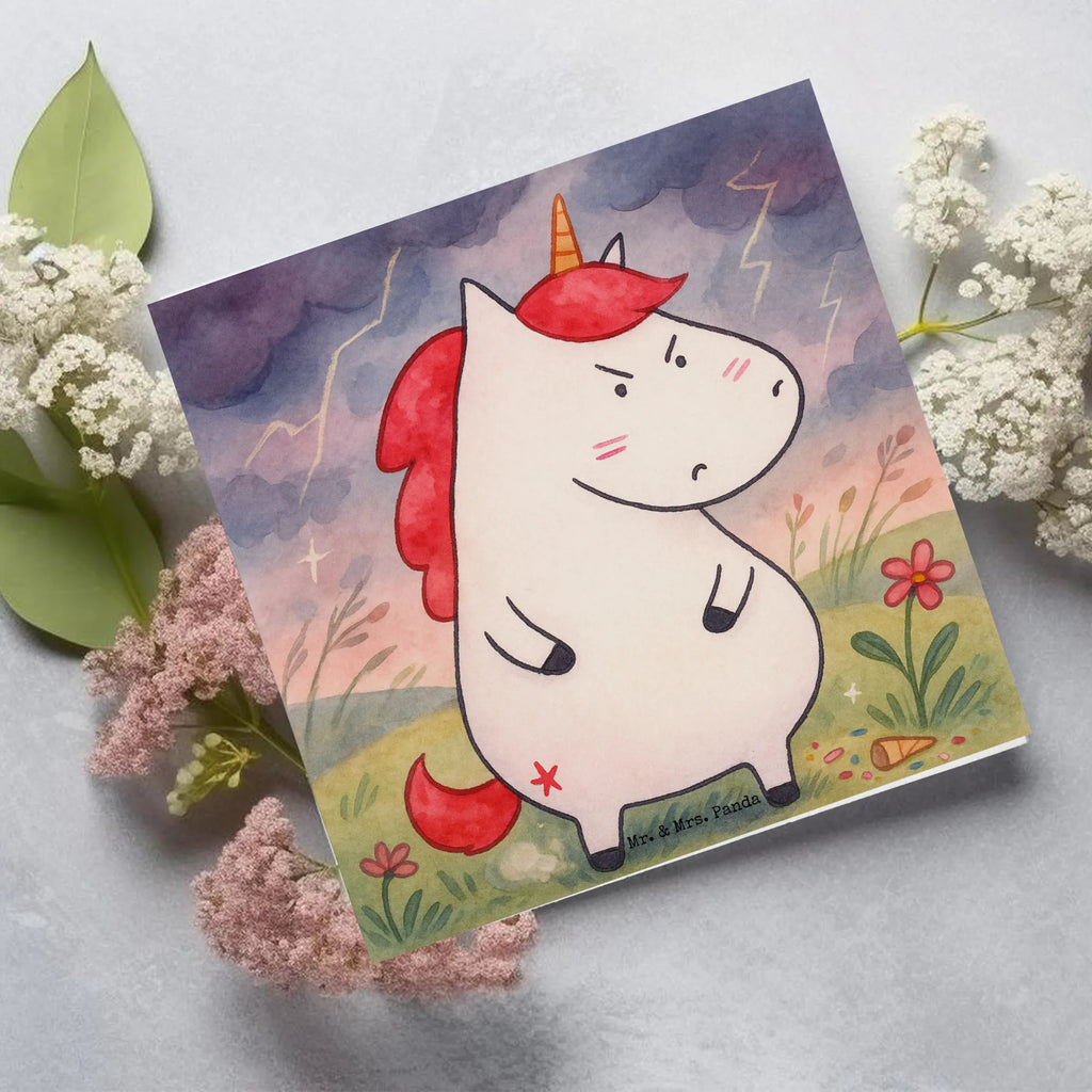 Deluxe Card unicorn Fury Design unicorn, unicorns, work, reality, office, announcement, colleg gift, office gift, listless, angry, Unicorn, stupid questions