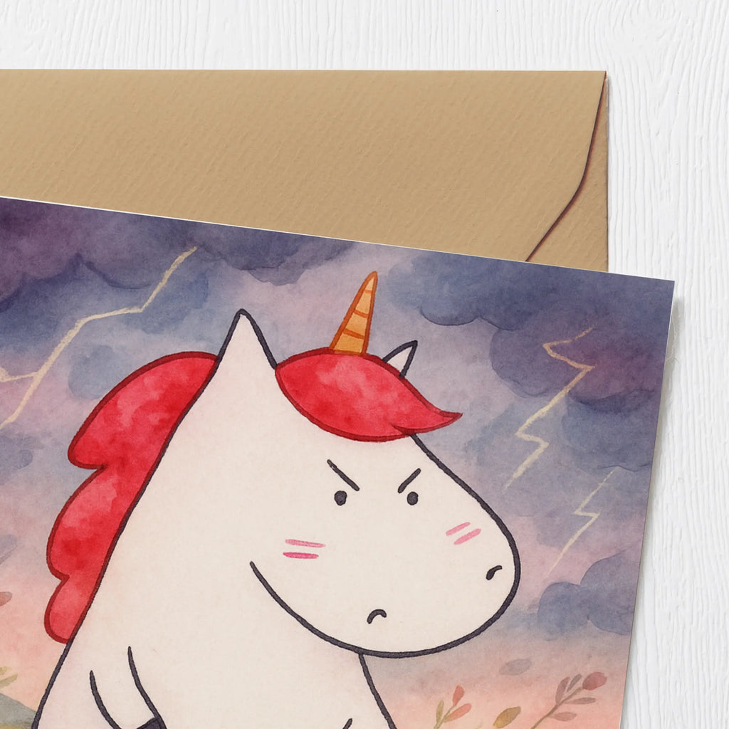 Deluxe Card unicorn Fury Design unicorn, unicorns, work, reality, office, announcement, colleg gift, office gift, listless, angry, Unicorn, stupid questions