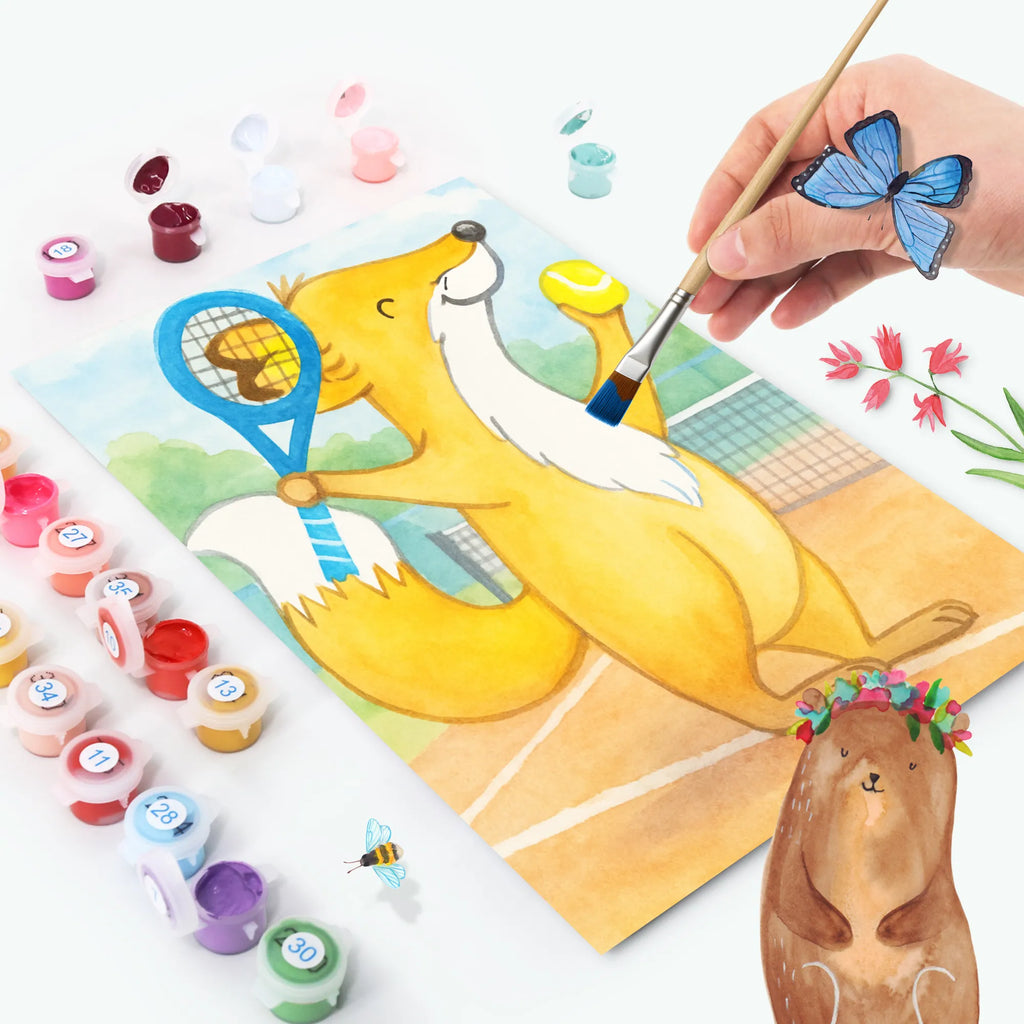 Malen nach Zahlen Fuchs Tennis spielen Design Bastelidee, Künstler, DIY, Kunstwerk, Ausmalbild, Kreativität, Malen, Malen nach Zahlen, Baseln, Geschenk, Sport, Sportart, Hobby, Schenken, Danke, Dankeschön, Auszeichnung, Gewinn, Sportler, Tennisclub, Tennis Turnier, Tennisverein, Tennis spielen, Ballsportart
