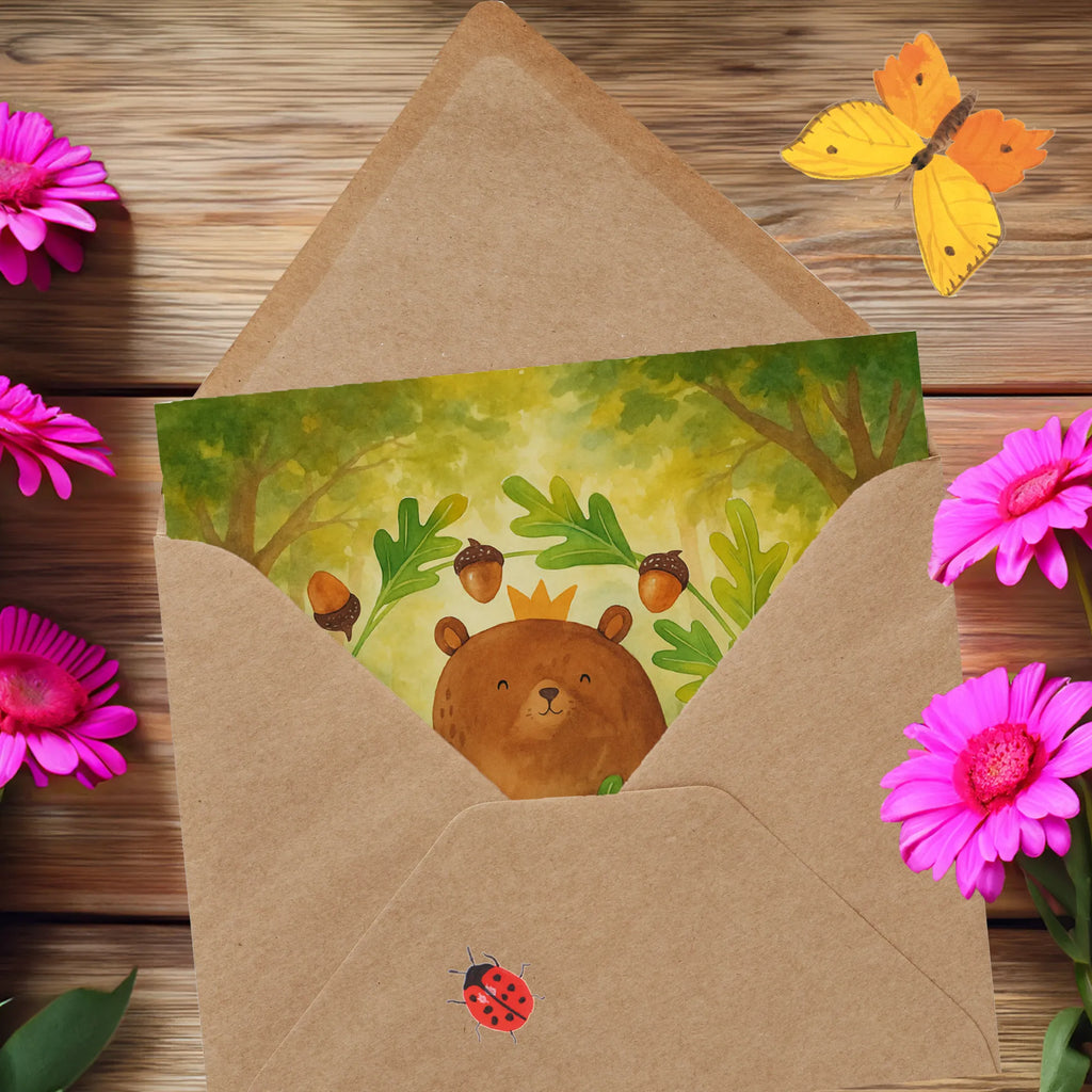 Deluxe Karte Bär König Design Karte, Hochwertige Grußkarte, Klappkarte, Hochzeitskarte, Glückwunschkarte, Geburtstagskarte, Grußkarte, Hochwertige Klappkarte, Einladungskarte, Bär, Teddy, Teddybär, Daddy, Papa Bär, Papa, Papi, Vater, bester Vater, weltbester Papa, Vatertag, Dad, bester Papa