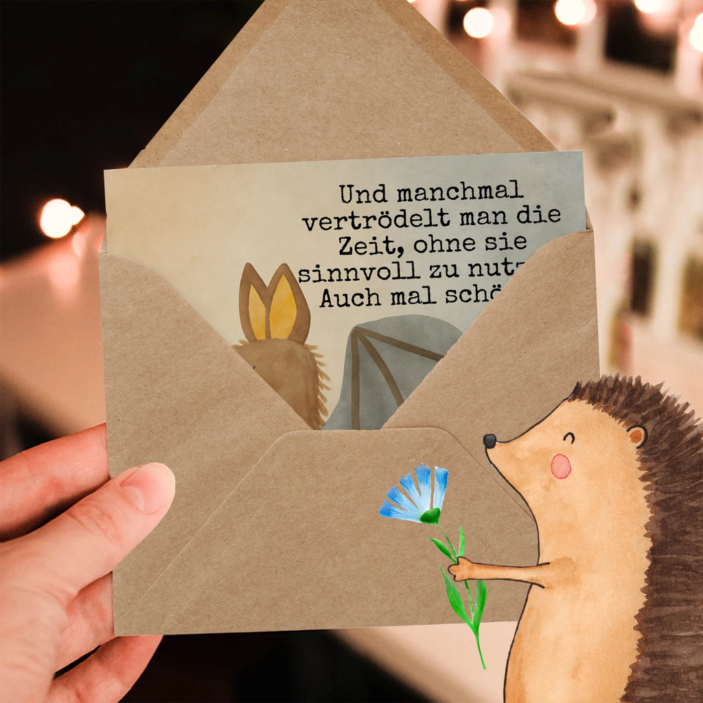 Karta Deluxe Nietoperz siedzenie Design Karte, Grußkarte, Klappkarte, Einladungskarte, Glückwunschkarte, Hochzeitskarte, Geburtstagskarte, Hochwertige Grußkarte, Hochwertige Klappkarte, Tiermotive, Gute Laune, lustige Sprüche, Tiere, Fledermaus, Fledermäuse, Motivation, entspannen